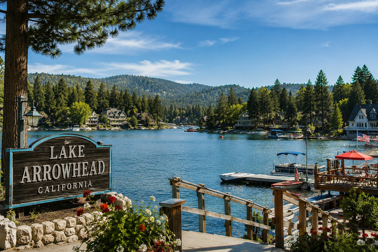 Lake Arrowhead Village waterfront