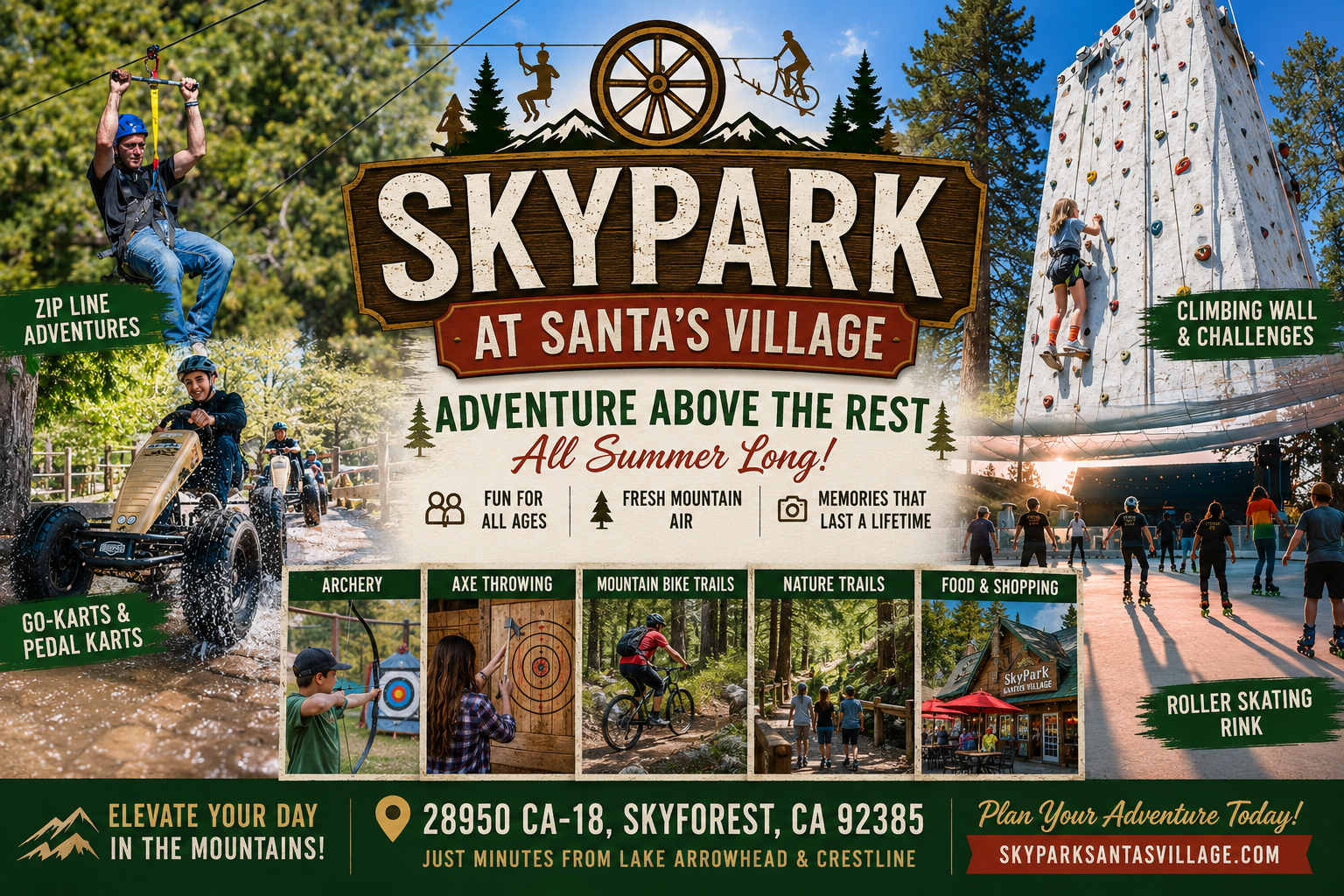 SkyPark at Santa's Village mountain biking